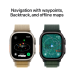 APPLE Watch Ultra 2 GPS + Cellular 49mm Black Trail Loop S/M Smartwatch Black