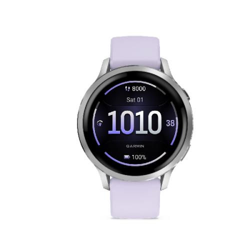 GARMIN Venu 4 41mm Zilver/Blauwpaars Smartwatch Blauwpaars