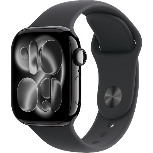 APPLE Watch Series 11 GPS - 42 mm Aluminium Case - Black Sport Band S/M Smartwatch Jet Black