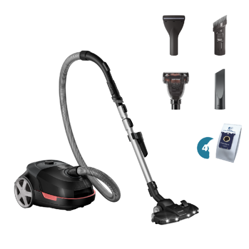 PHILIPS XD6142/12 Stofzuiger met zak Diep zwart