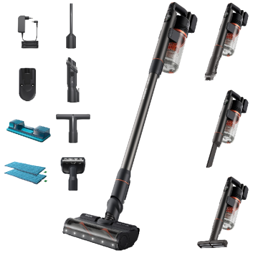 PHILIPS XC7055/01 7000 SERIES AQUA Steelstofzuiger incl. kruimelzuiger Zwart/Koraalrood