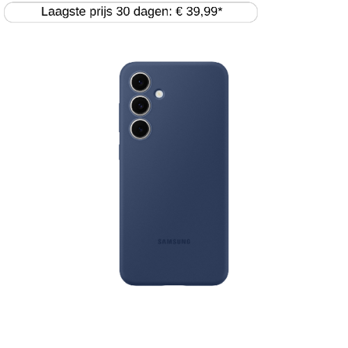SAMSUNG Silicone Case Telefoonhoesje voor Samsung S24 FE Blauw