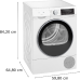 SIEMENS WQ45G1D0NL Self Cleaning Condenser -  Warmtepompdroger - 9 kg - 61 dB - Energielabel C