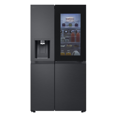 LG  GSXE90EVDD InstaView -  Amerikaanse koelkast - breedte 92.8 cm - hoogte 179 cm - inhoud 628 l - NoFrost