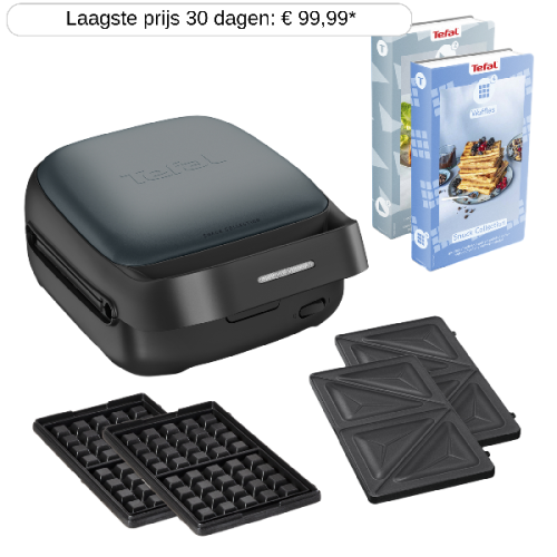 TEFAL SW862B Snack Collection Tosti-en wafelapparaat Trust Metal