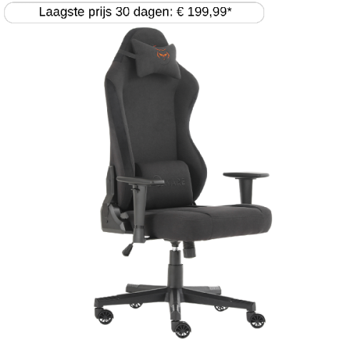 QWARE Bravo Black Gamestoel