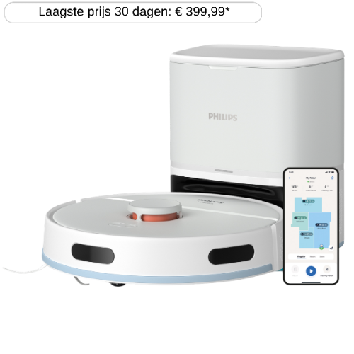 PHILIPS XU2100/25 Robotstofzuiger met dweilfunctie Arctic Wit