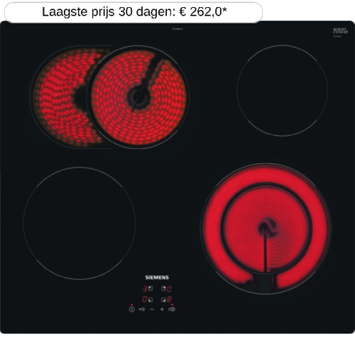 SIEMENS ET61RBNA1E  Kookplaat - Inbouw - Keramisch - 2-fasen (Perilex) - breedte 60 cm