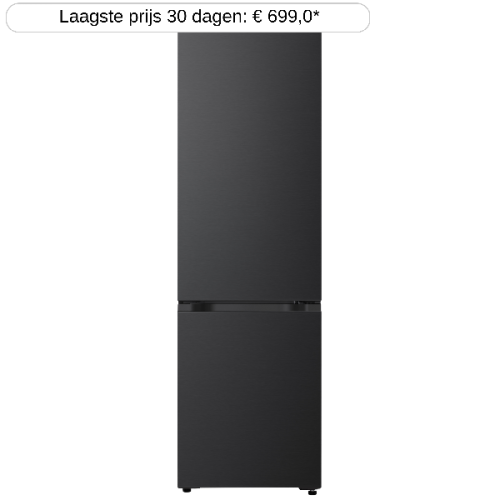 LG GBBS322CEV - breedte 59.7 cm - hoogte 203 cm - inhoud 375 l - NoFrost Koel-vriescombinatie Essence Black Steel