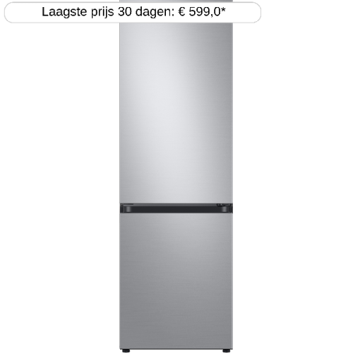 SAMSUNG  RB34C600CSA/EF -  Koel-vriescombinatie - breedte 59.5 cm - hoogte 185.3 cm - inhoud 344 l - NoFrost
