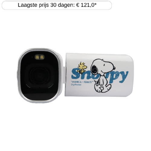 YASHICA x Peanuts DigiPocket Camcorder White Camcorder Wit