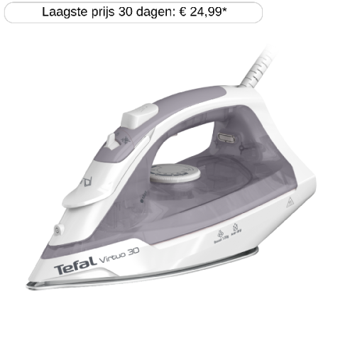 TEFAL FV2C43 Virtuo 30 Stoomstrijkijzer Zilver