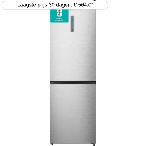 HISENSE RB390N4BCC - breedte 60 cm - hoogte 186 cm - inhoud 304 l - NoFrost 
