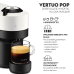 KRUPS  Nespresso XN9201 Vertuo Pop Coconut - Capsulemachine - Met Pad- of capsulesysteem - Wit