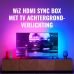 WIZ HDMI Sync Box met TV verlichting - Entertainment Starterkit - Inclusief RGBIC LED strip voor 55-65 Inch TV's Slimme ledstrip Zwart
