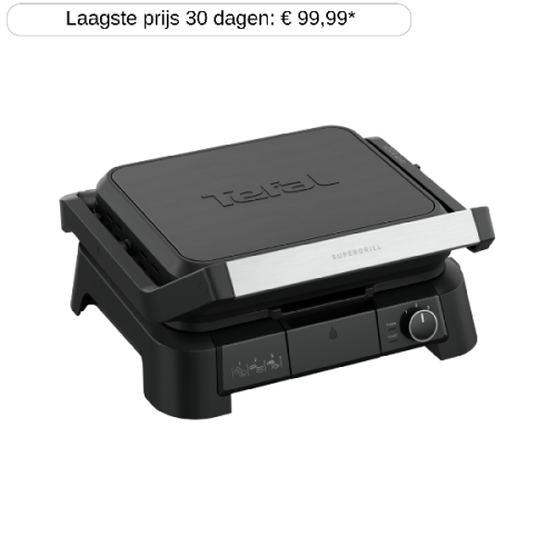 TEFAL GC5108 SuperGrill 3-in-1 Contactgrill Zwart