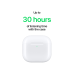 APPLE Draadloze oordopjes AirPods 4 Actieve ruisonderdrukking + Oplaadcase Wit