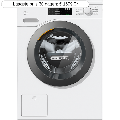MIELE WTD 160 WCS -  Was-droogcombinatie - 8 kg + 5 kg - 1500 rpm - 71 dB