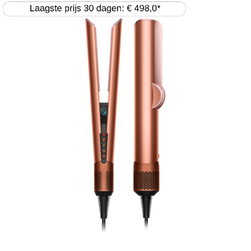 DYSON Airstrait - Amber Silk Stijltang Roze