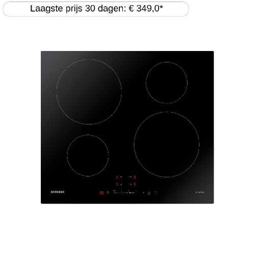 SAMSUNG NZ64M3707AK/UR  Kookplaat - Inbouw - Inductie - 2-fasen (Perilex) - breedte 59 cm