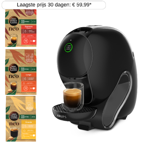 KRUPS  NESCAFÉ Dolce Gusto KP3808AH NEO Caffè + 3x koffie Bundel - Koffiemachine - Met Pad- of capsulesysteem - Zwart