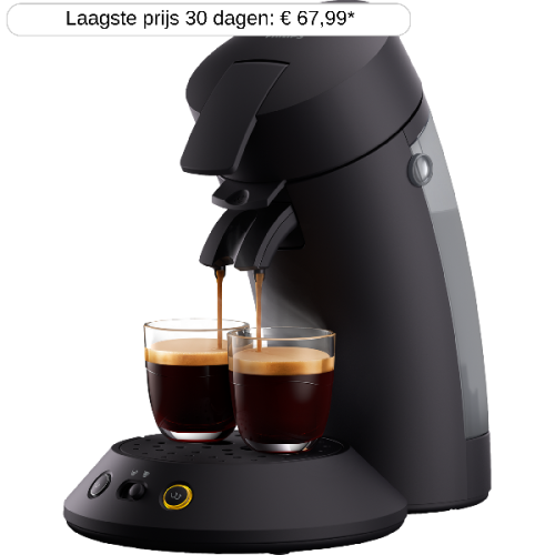 PHILIPS  SENSEO Original Plus CSA210/60 - Koffiepadmachine - Met Pad- of capsulesysteem - Inhoud watertank: 700 ml - Zwart
