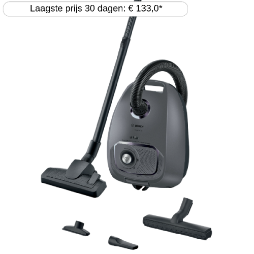 BOSCH BGL41GR3H Serie 4 Stofzuiger met zak Grijs
