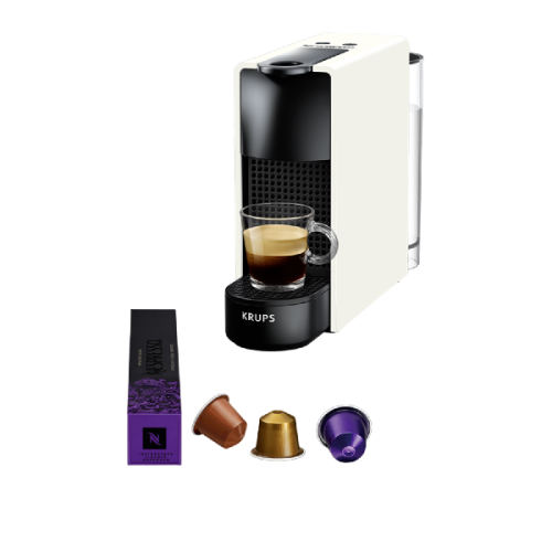 KRUPS  Nespresso XN1101 Essenza Mini - Capsulemachine - Met Pad- of capsulesysteem - Wit