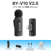 BOYA BY-V10 V2.0 - Wireless mic for USB-C 1TX + 1RX Microfoon