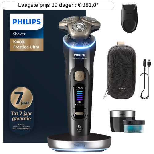 PHILIPS Shaver i9000 Prestige Ultra Wet&Dry  XP9400/31 Scheerapparaat Zwart