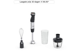 TEFAL HB6738 Quickchef Plus Staafmixer RVS