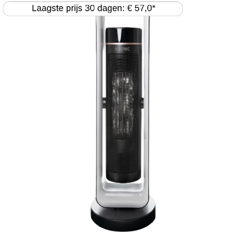 KOENIC KFH 22222 Ventilatorkachel Zwart/Wit