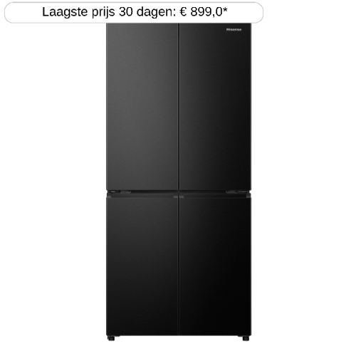 HISENSE  RQ5P470SAFE -  Amerikaanse koelkast - breedte 79.4 cm - hoogte 178.5 cm - inhoud 304 l - NoFrost