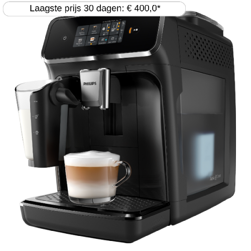 PHILIPS  Series 2300 LatteGo EP2331/10 - Volautomatische espressomachine - Zwart