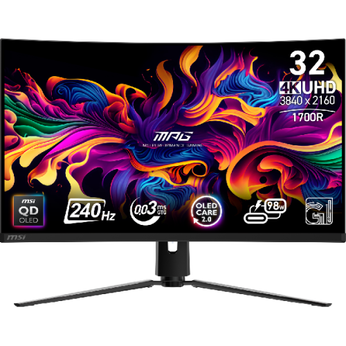 MSI MPG 321CURX QD-OLED - 31.5 inch - 3840 x 2160 (Ultra HD 4K) - 0.03 ms - 240 Hz