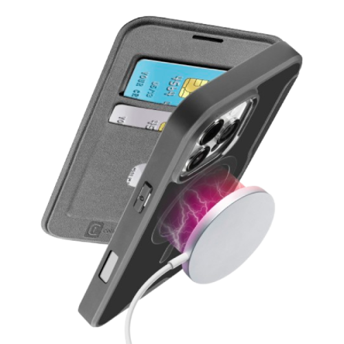 CELLULARLINE Daily Mag Telefoonhoesje voor Apple iPhone 16 Pro Max Zwart