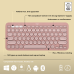LOGITECH Pebble Keys 2 K380s Bluetooth-toetsenbord voor meerdere apparaten - Rose