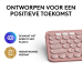 LOGITECH Pebble Keys 2 K380s Bluetooth-toetsenbord voor meerdere apparaten - Rose