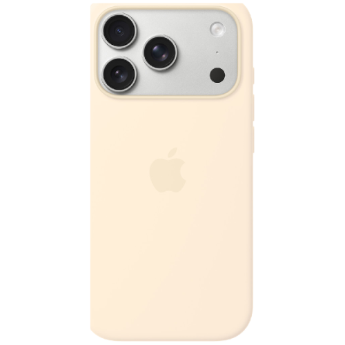 APPLE Silicone MagSafe Cover voor Apple iPhone 17 Pro Vanilla