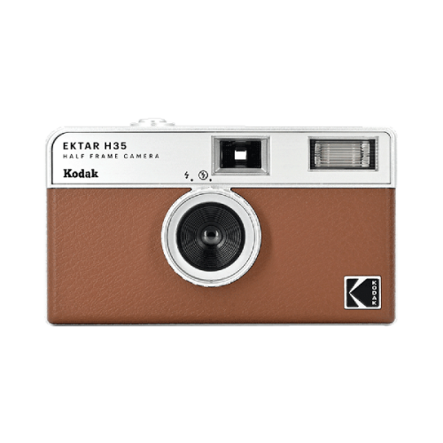 KODAK Ektar H35 Analoge retrocamera met flits Bruin