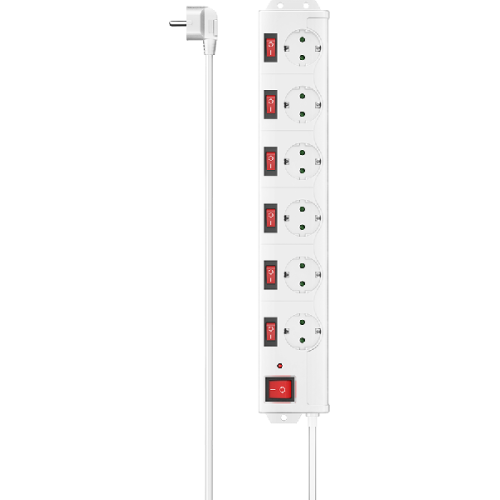 HAMA 223159 Stekkerdoos 6-voudig 90w Wit