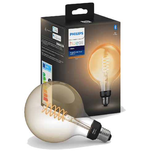 PHILIPS HUE Bluetooth - Filament globe - warmwit licht G125/E27