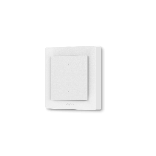 AQARA Light Switch H2 EU (2 Buttons, 1 Channel Slimme schakelaar Wit