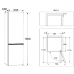 HISENSE  RB5K330GSFC -  Koel-vriescombinatie - breedte 59.5 cm - hoogte 185.6 cm - inhoud 215 l - NoFrost