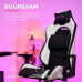 TRUST GXT 714W Ruya - Comfortabele Gaming Stoel - Volledig verstelbaar - Gemaakt met duurzame materialen - Gaming-stoel Wit / Zwart