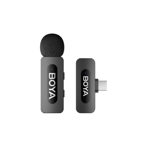 BOYA BY-V10 V2.0 - Wireless mic for USB-C 1TX + 1RX Microfoon
