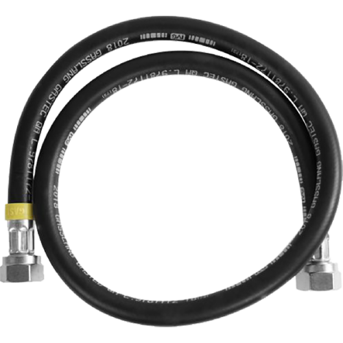XAVAX Gasslang Rubber Incl. Koppeling 100 cm