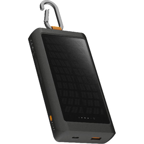 XTORM 15W Go2 Solar Powerbank 10.000 mAh + Light - Charcoal Black - XG2S101