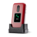 DORO 2880 - 4G Eenvoudige Klaptelefoon - Rood-Wit - 17 MB Rood
