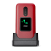 DORO 2880 - 4G Eenvoudige Klaptelefoon - Rood-Wit - 17 MB Rood